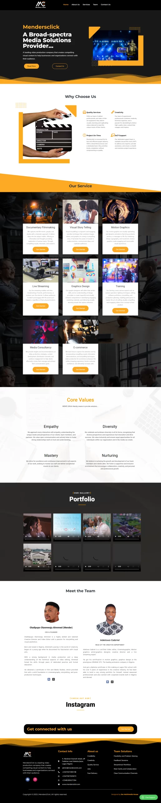 mendersclick template